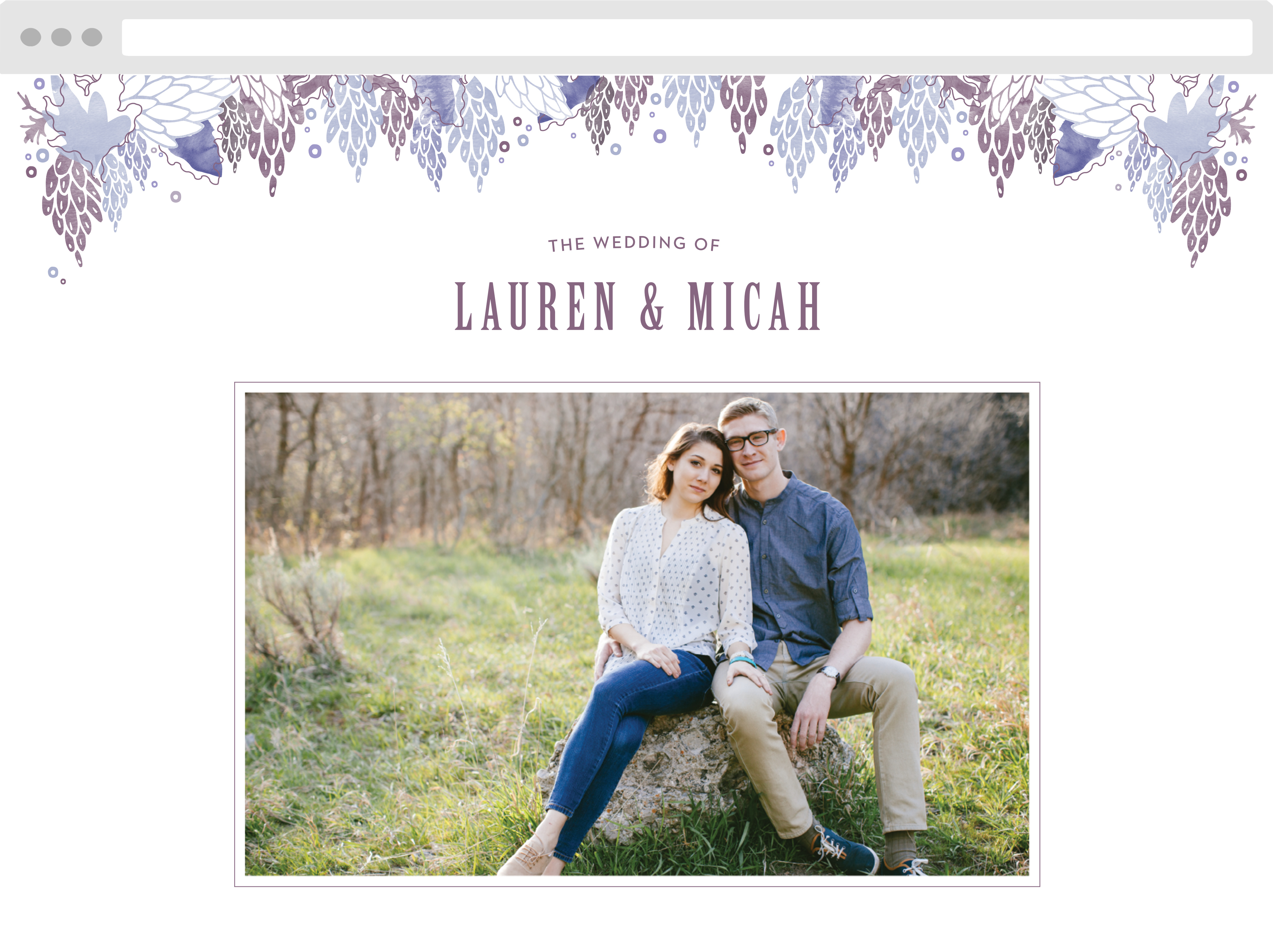 MaeMae's Mundy Wedding Website