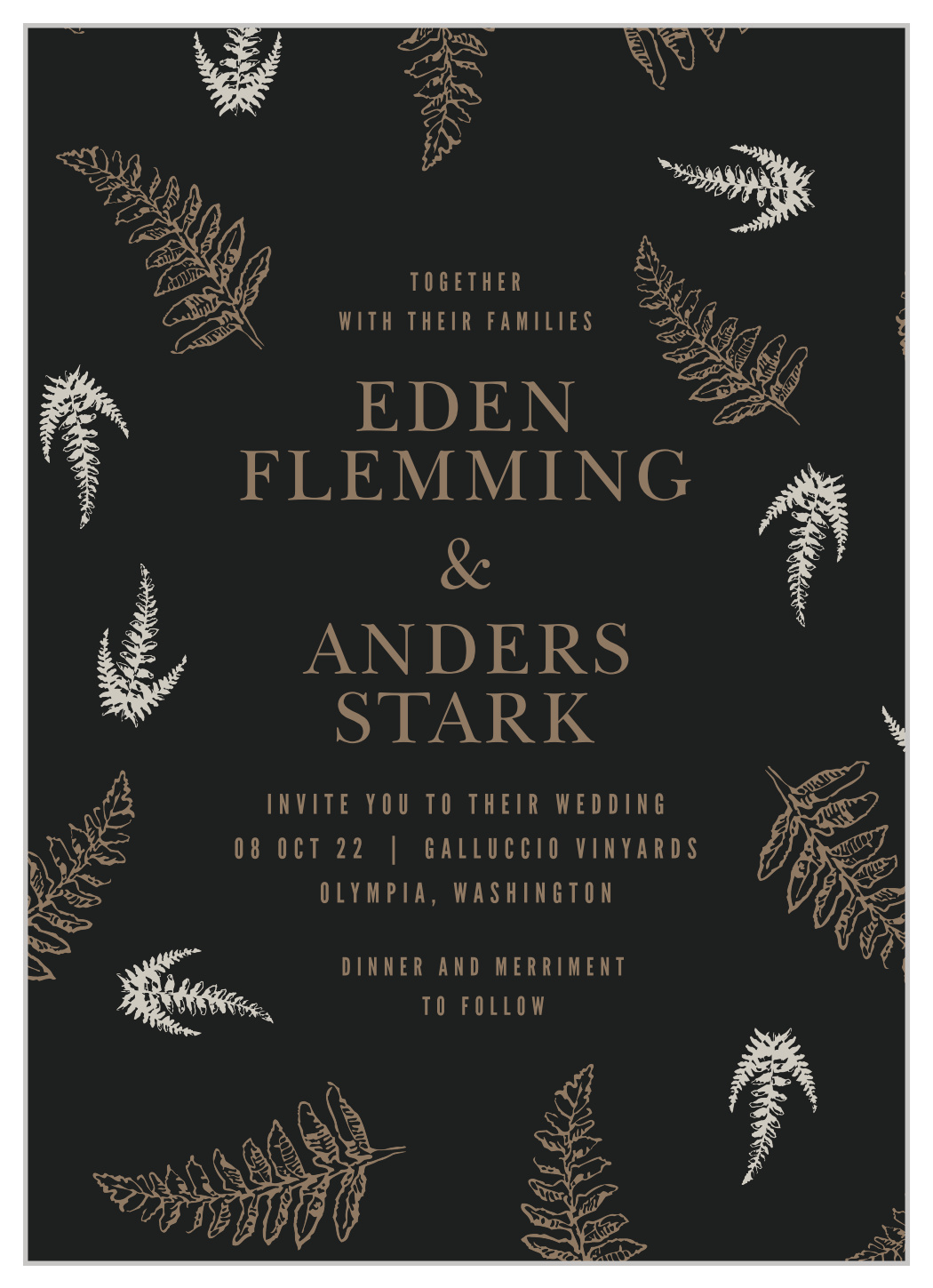 MaeMae's Eden Wedding Invitations