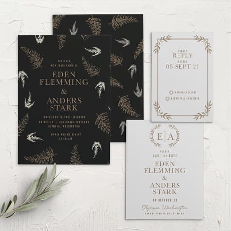 MaeMae's Eden Wedding Invitations