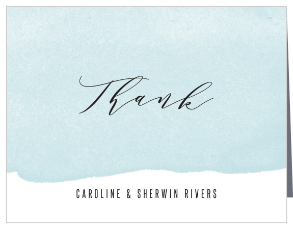 Show your appreciation for your loved ones support on your wedding day with our MaeMae's Maeve Wedding Thank You Cards.