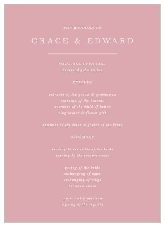 Our Photo Perfection Wedding Programs are the perfect match to the rest of the Photo Perfection Wedding Suite.