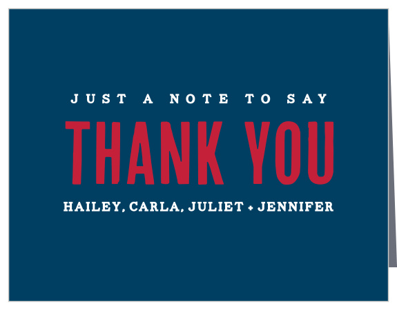 Show your appreciation with the Group Grads Graduation Thank You Card. 