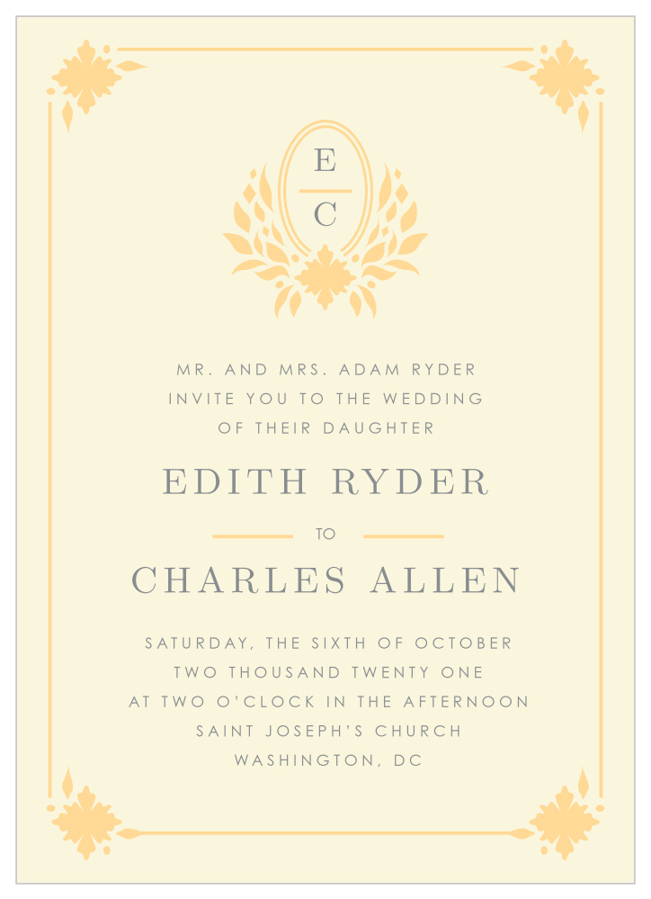 MaeMae's Charles Wedding Invitations