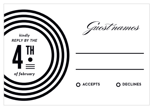 Our MaeMae's Oswald Response Cards are a perfectly fun way for you and your potential guests to communicate. 