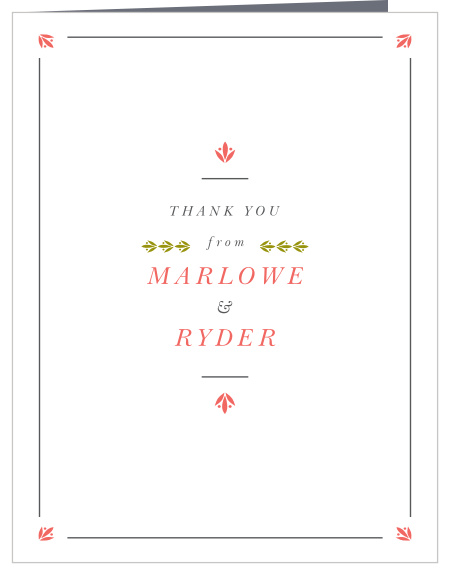 Our guest designer MaeMae has created the perfect way to express your appreciation. A stunning combination of colors offers the perfect blend of contrast and complement, ensuring that every word on the front of your card stands out in neat typography.