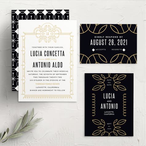 MaeMae's Leo Wedding Invitations