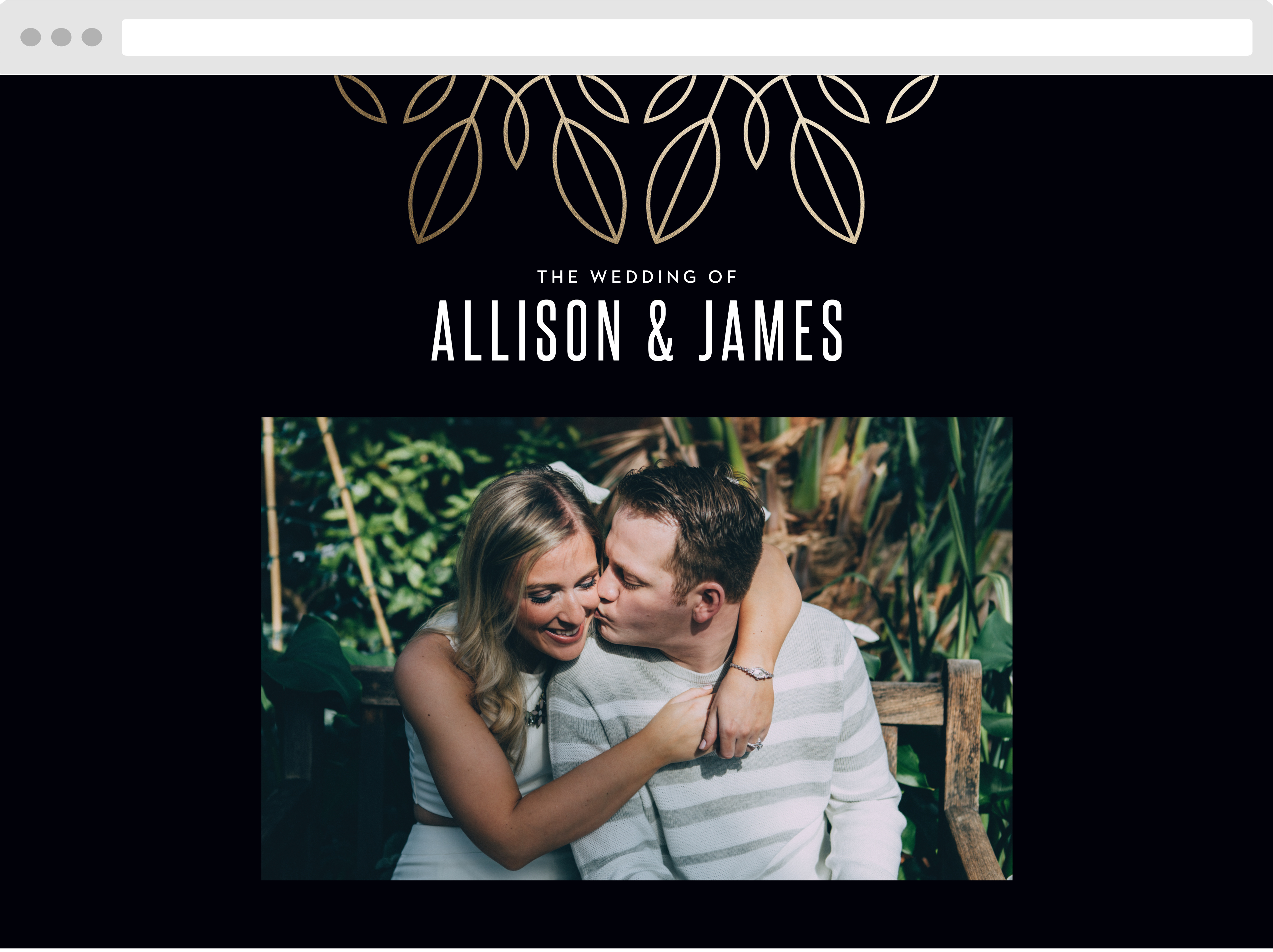 MaeMae's Leo Wedding Website