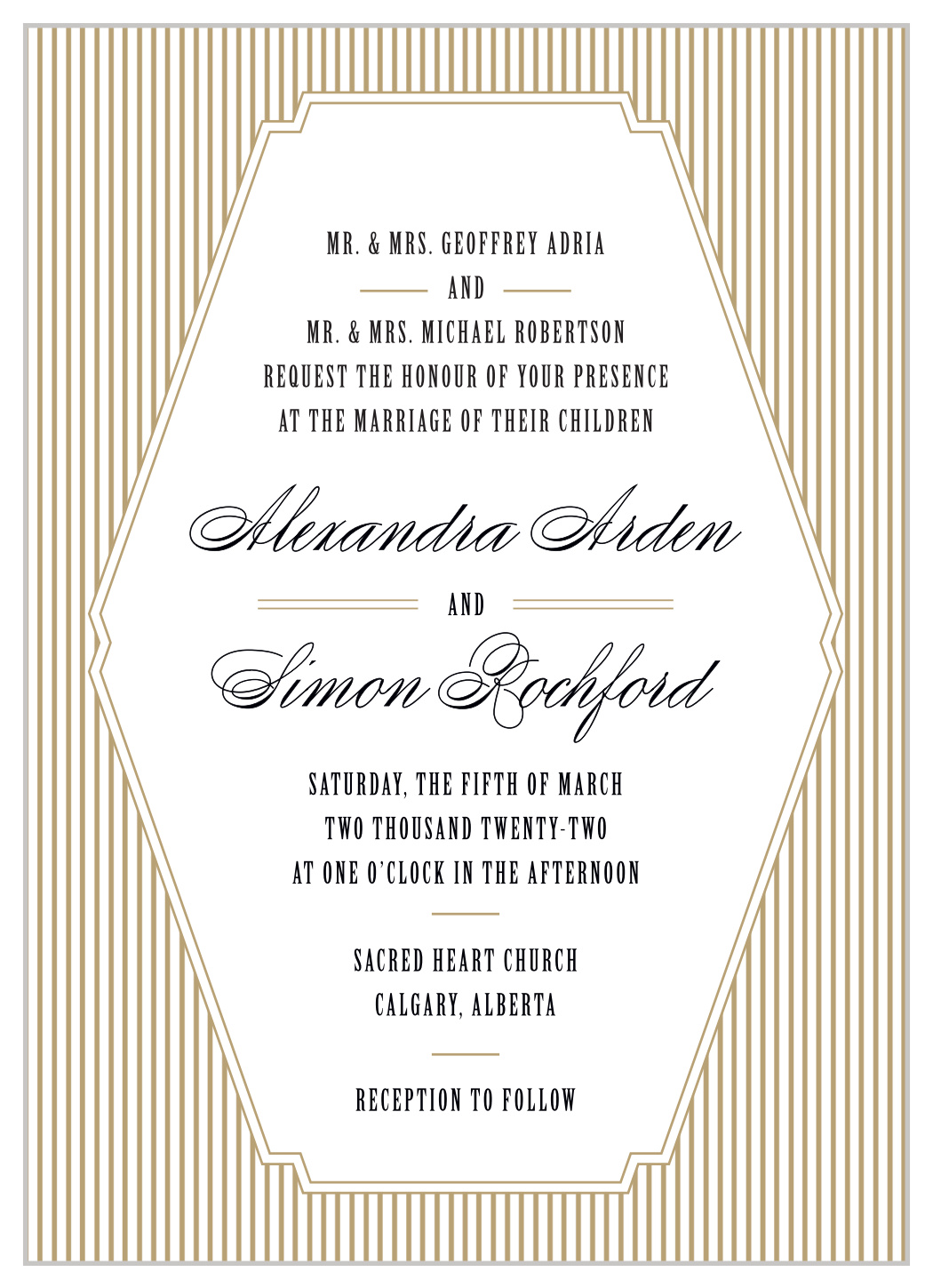 MaeMae's Smith Wedding Invitations