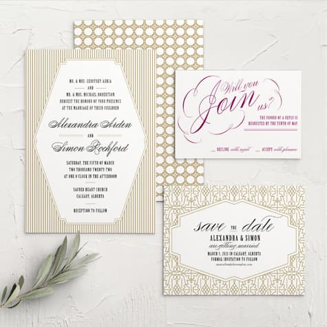 MaeMae's Smith Wedding Invitations