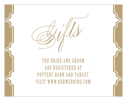 Help your guests find their way to your wedding wishlists with MaeMae's Smith Registry Cards.