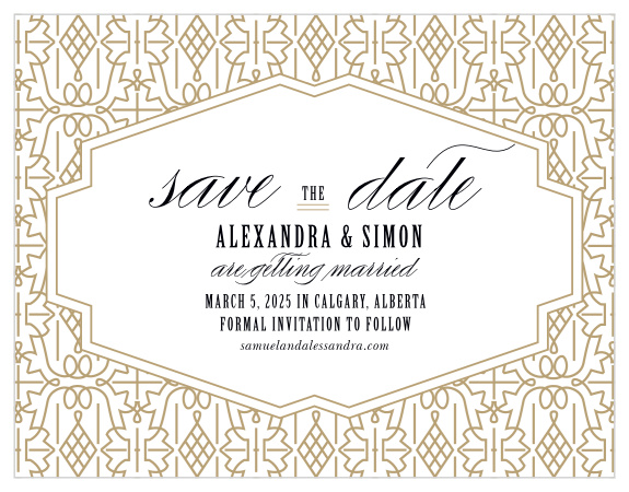 Give your guests the advance notice they need in the beautiful style you want with MaeMae's Smith Save-the-Date Magnets.