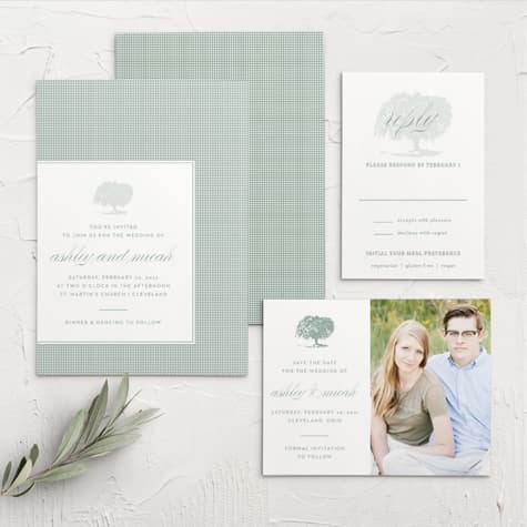 MaeMae's Willow Wedding Invitations