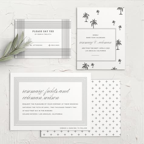MaeMae's Bruno Wedding Invitations