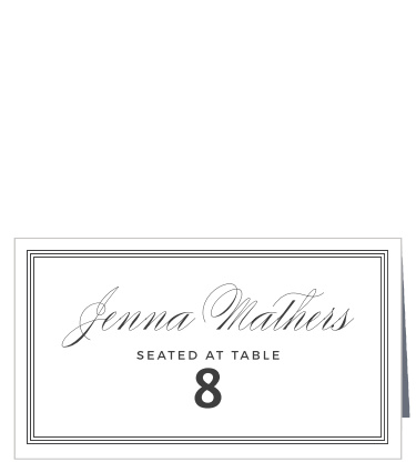 A simple, minimalist design makes MaeMae's Bruno Place Cards perfect for your elegant wedding!