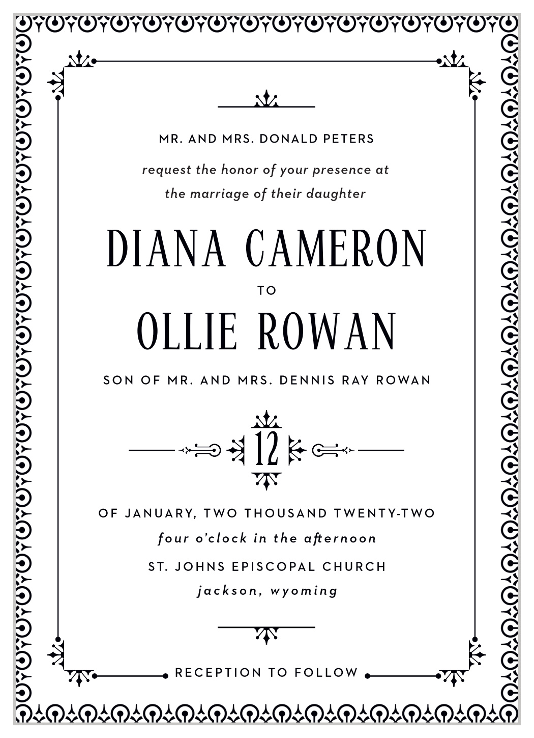 MaeMae's Ollie Wedding Invitations
