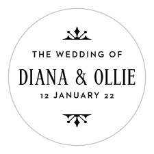 Help your loved ones stick to the date of your wedding with our MaeMae's Ollie Wedding Stickers.