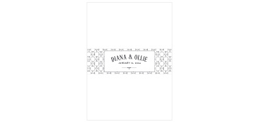 Maintain an organized, polished look to all of your cards for loved ones with our MaeMae's Ollie Wedding Belly Bands.
