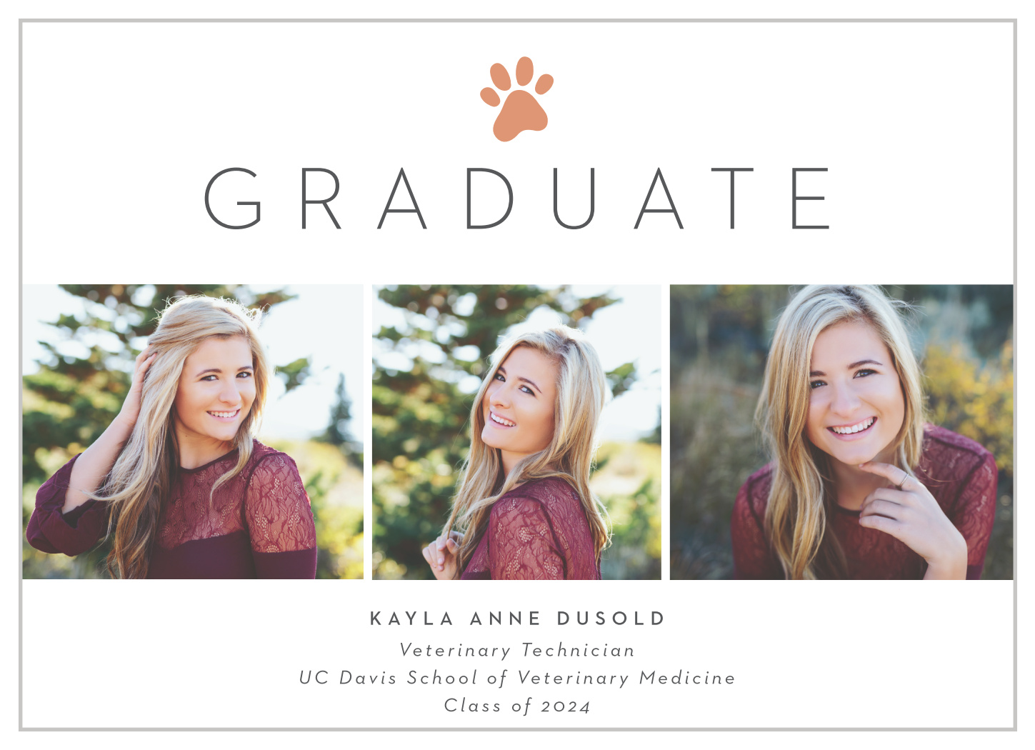 Animal Print Graduation Announcements