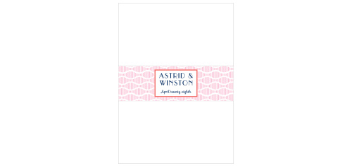 Our guest designer MaeMae has created the beautiful Winston Wedding Belly Bands and they are the perfect addition to your wedding invitation package!