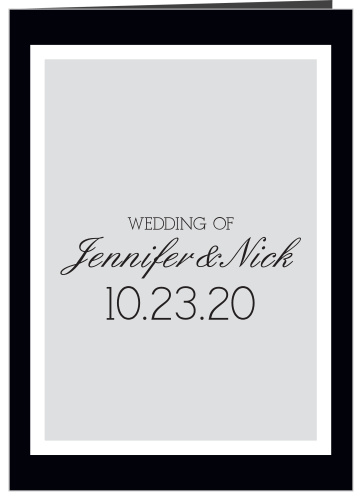 Our Simple Elegance wedding program is a perfect match to the rest of the Simple Elegance wedding suite.