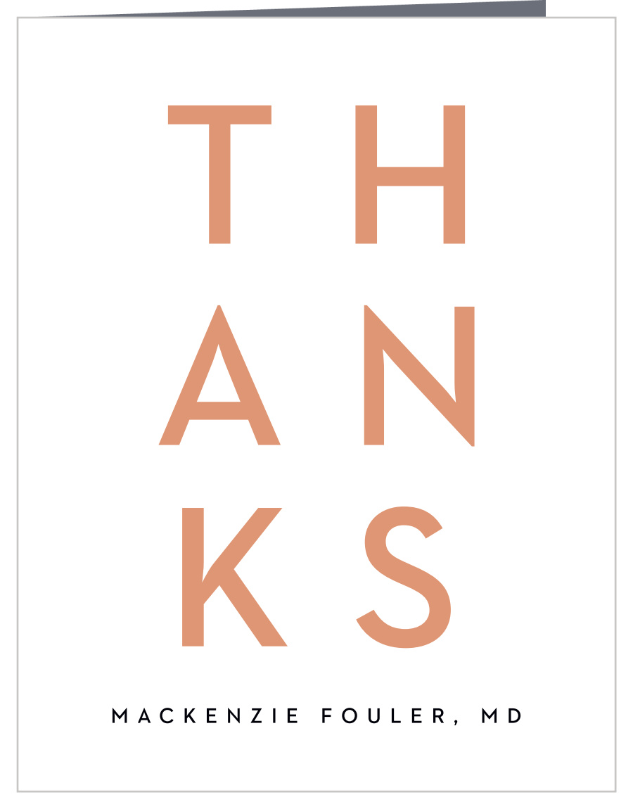 Medical Resident Graduation Thank You Cards