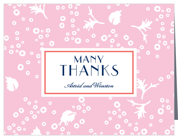 Thank your guests for making your wedding night unforgettable by sending out MaeMae's Winston Wedding Thank You Cards!