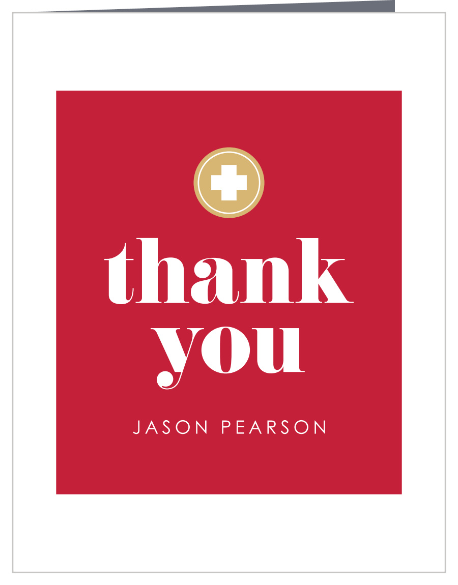 Medical Residency Graduation Thank You Cards