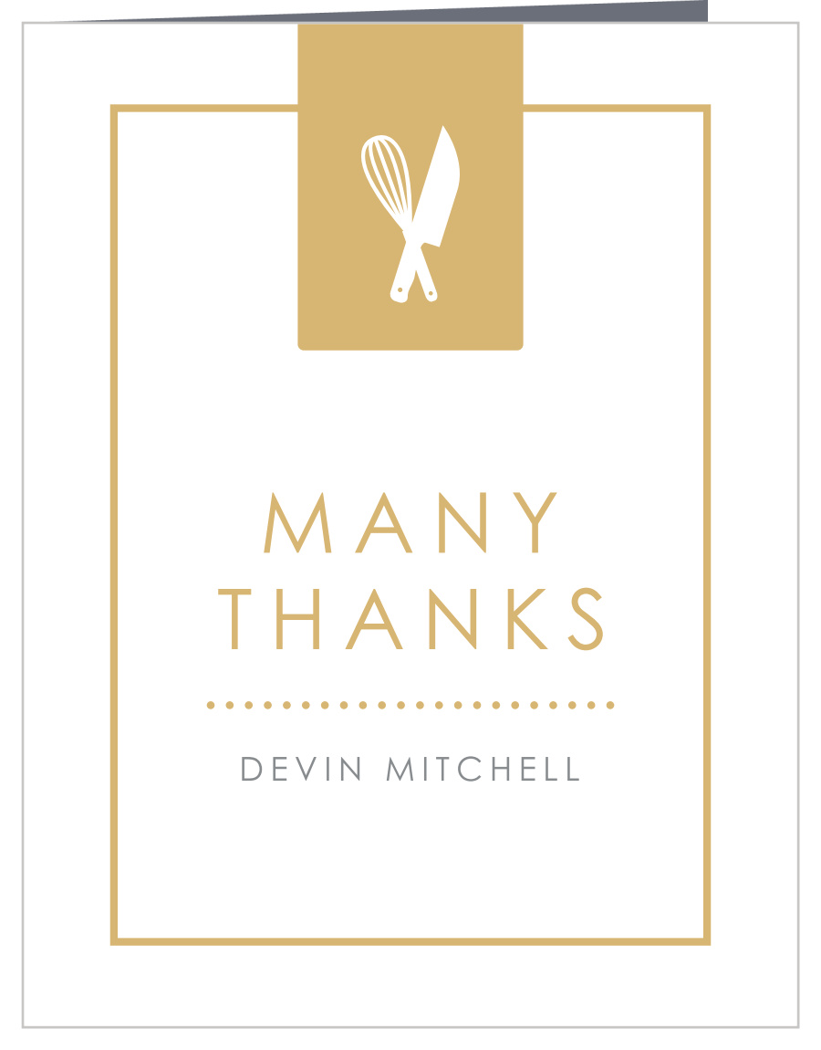 Culinary Cook Graduation Thank You Cards