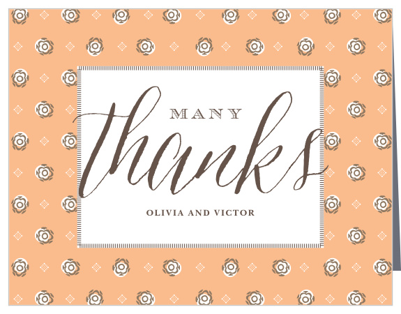 Our MaeMae's Hugo Wedding Thank You Cards are a perfectly charming way to thank your loved ones and supporters.