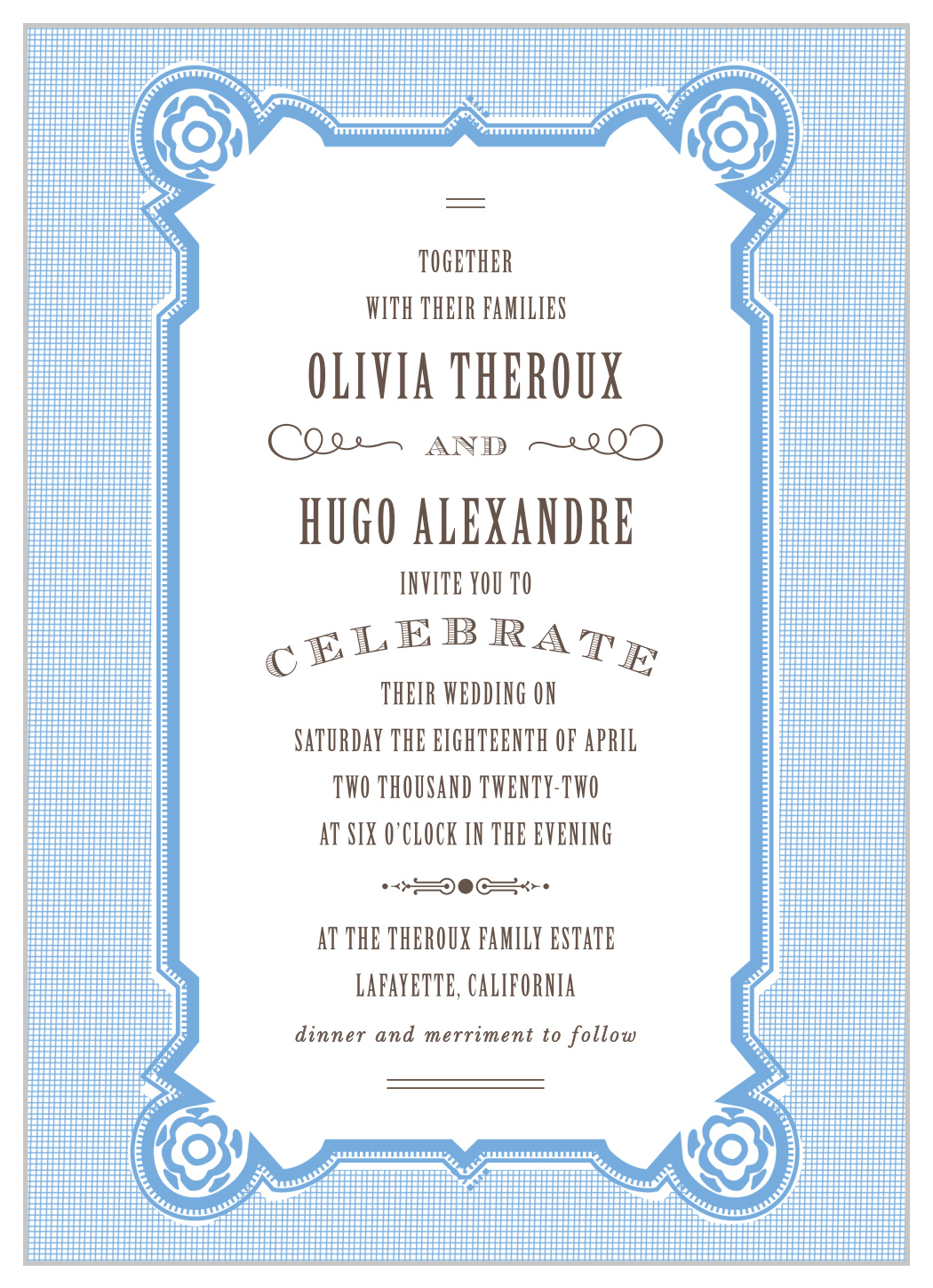 MaeMae's Hugo Wedding Invitations