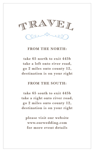 Our MaeMae's Hugo Direction Cards are a perfectly charming way to keep your guests from getting lost.