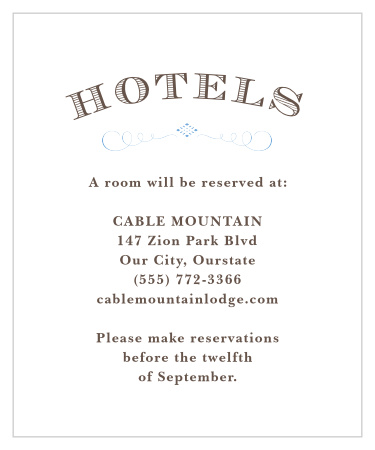 Our MaeMae's Hugo Accommodation Cards are a perfect way to treat your traveling guests to a memorable experience. 