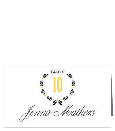 Your guests will be able to easily spot their place at the wedding reception when you set out MaeMae's Quimby Place Cards! 