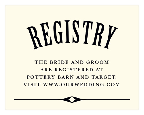 Our MaeMae's Ronnie Registry Cards are a perfectly distinguished way to help your loved ones know how to support you.