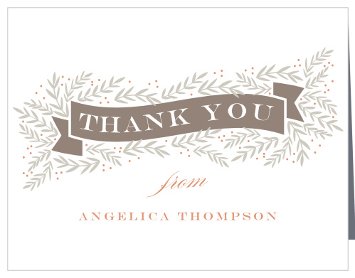 Express your gratitude to those you love with our Elegant Scroll Communion & Confirmation Thank You Cards.