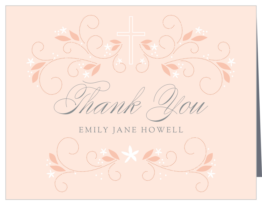 Soft Branches Communion & Confirmation Thank You Cards