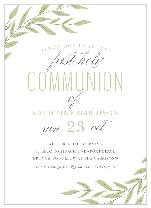 First Communion Invitations | 15% Off Super Cute Designs