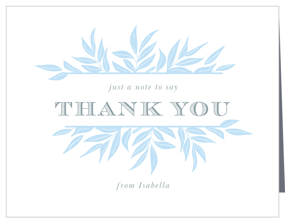 Loose Laurels Communion & Confirmation Thank You Cards