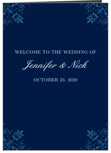 Our Elegant Spires wedding program is a perfect match to the rest of the Elegant Spires wedding suite.