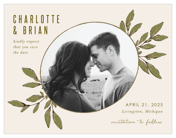 The Whimsical Wonderland Save-the-Date Magnets are a beautiful way to let your loved ones know that you've gotten engaged!