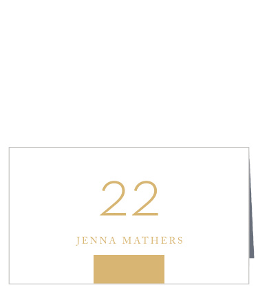 Direct your family and friends to their seats with the sleek look of our Simply Stated Wedding Place Cards.