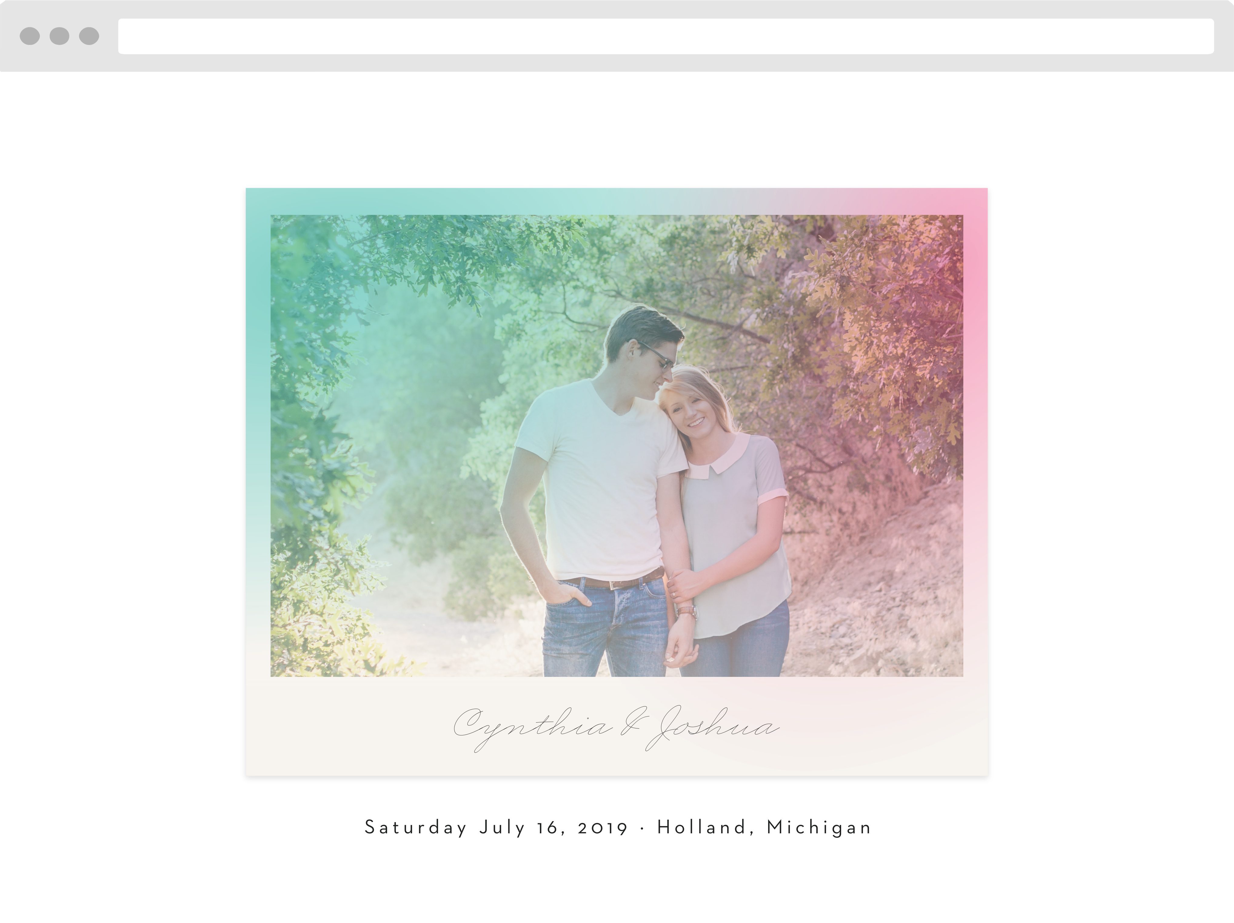 Polarized Allure Wedding Website