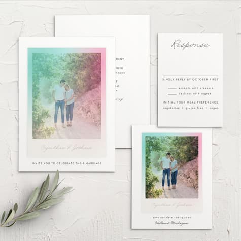 Polarized Allure Wedding Invitations