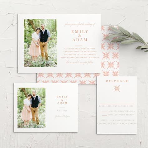 Pattern Play Wedding Invitations