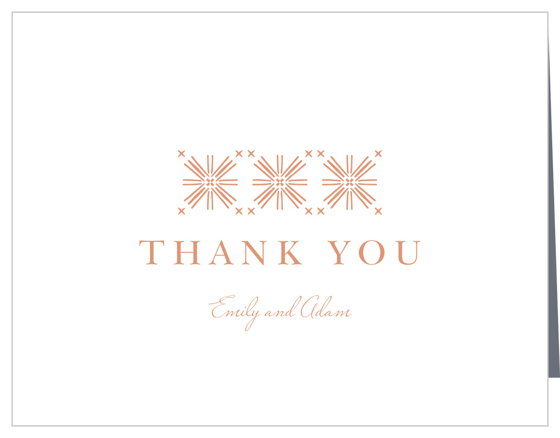 Pattern Play Wedding Thank You Cards