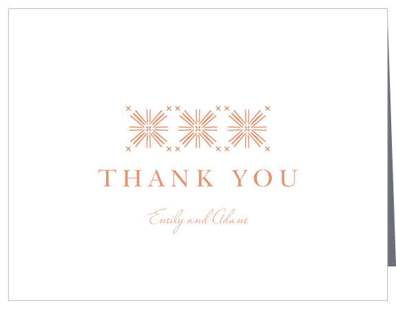 Pattern Play Wedding Thank You Cards are perfect for expressing your gratitude to your family and friends for their support on your wedding day.