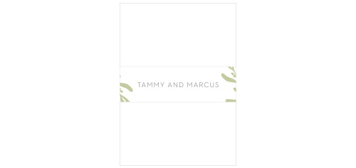 The Fern Flock Wedding Belly Bands are the perfect way to keep all your wedding invitation items organized and presentable! 