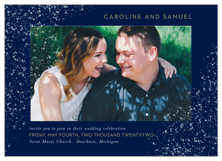 Our Strong Steel Wedding Invitations are a perfectly elegant way to announce the special day.
