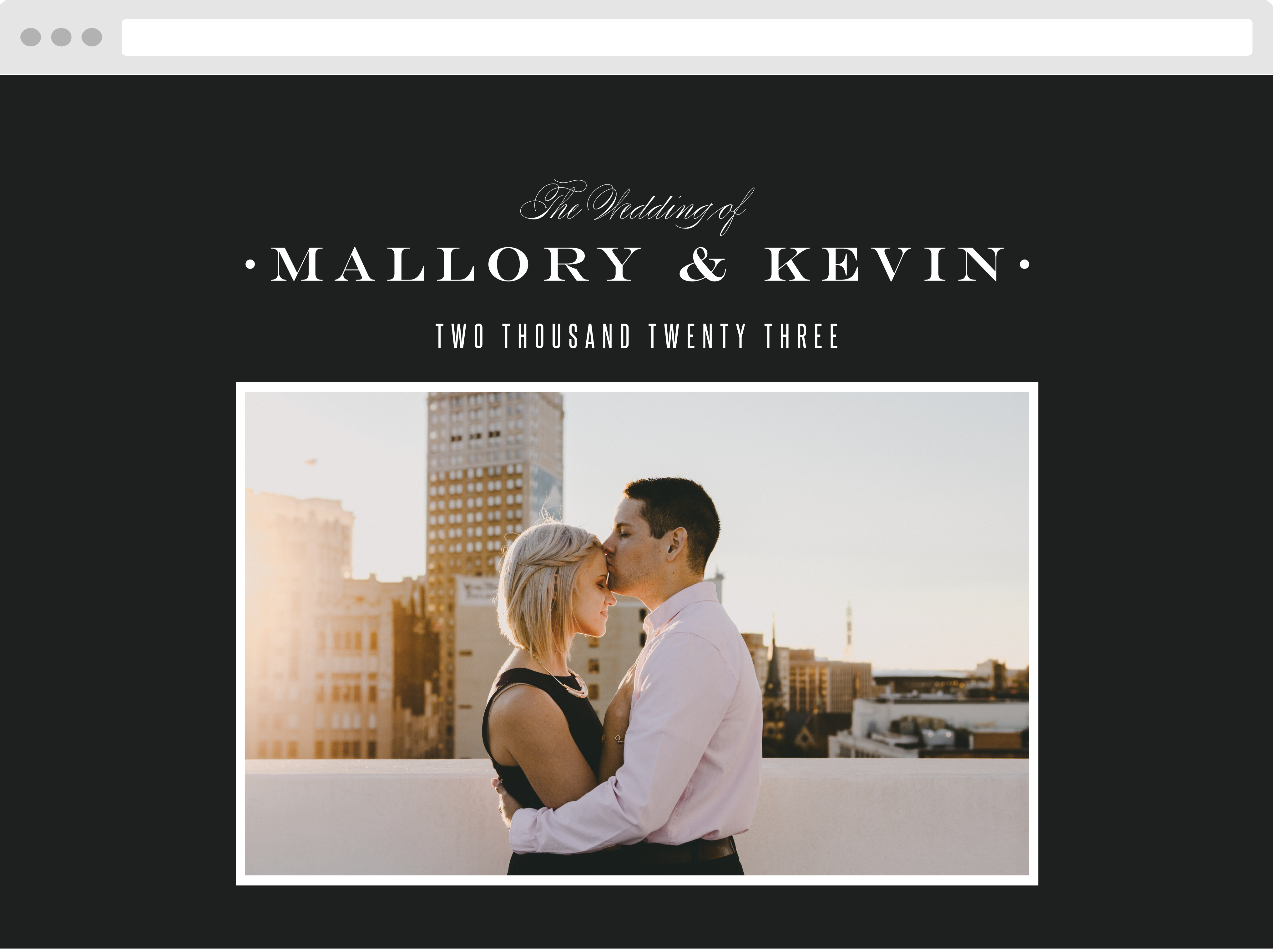 Best Day Ever Wedding Website