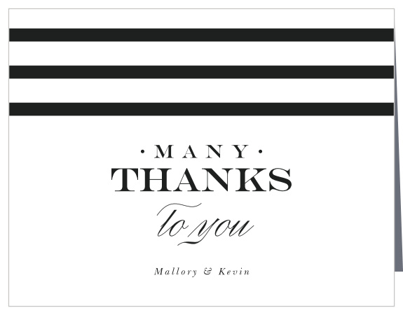 Acknowledge those who helped make your day special with our Best Day Ever Wedding Thank You Cards.